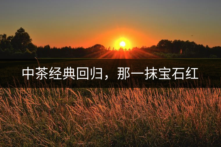 中茶經(jīng)典回歸，那一抹寶石紅