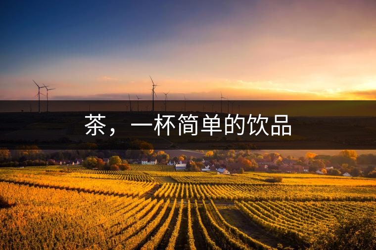 茶，一杯簡單的飲品