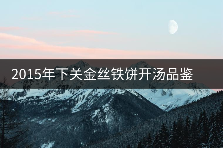 2015年下關(guān)金絲鐵餅開湯品鑒：香氣高揚(yáng)、滋味綿和
