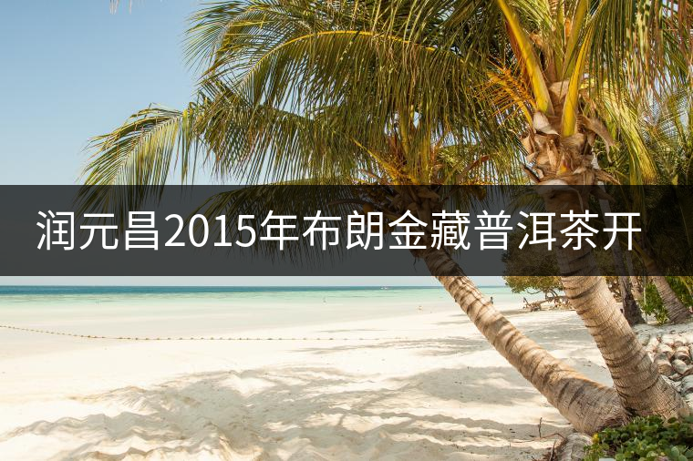 潤元昌2015年布朗金藏普洱茶開湯品鑒