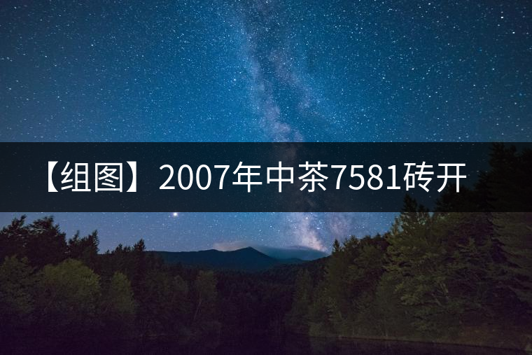 【組圖】2007年中茶7581磚開湯