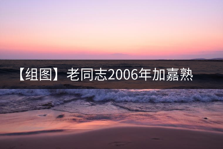 【組圖】老同志2006年加嘉熟磚開湯