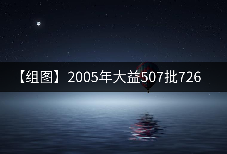 【組圖】2005年大益507批7262開湯