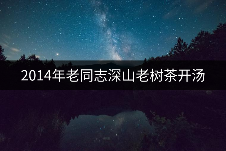 2014年老同志深山老樹茶開湯