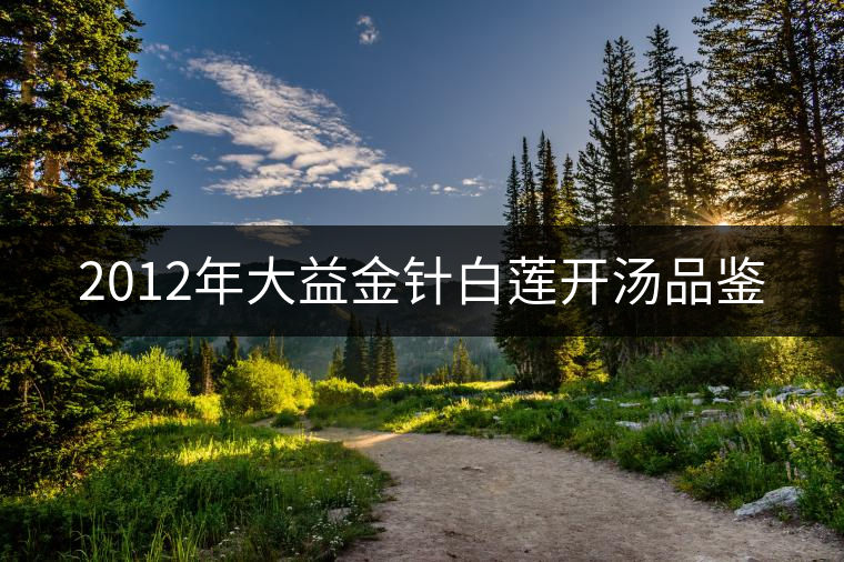 2012年大益金針白蓮開湯品鑒