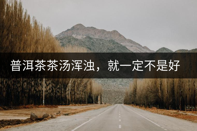 普洱茶茶湯渾濁，就一定不是好茶嗎？