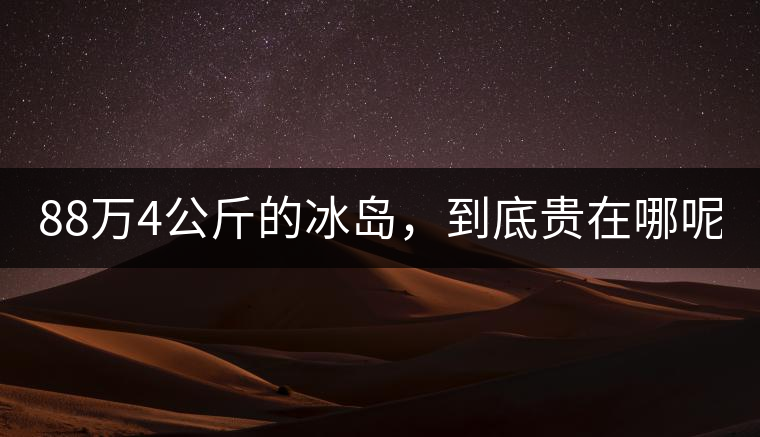 88萬(wàn)4公斤的冰島，到底貴在哪呢？