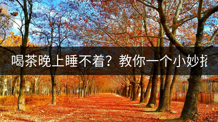 喝茶晚上睡不著？教你一個(gè)小妙招！