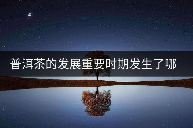 普洱茶的發(fā)展重要時期發(fā)生了哪些大事？