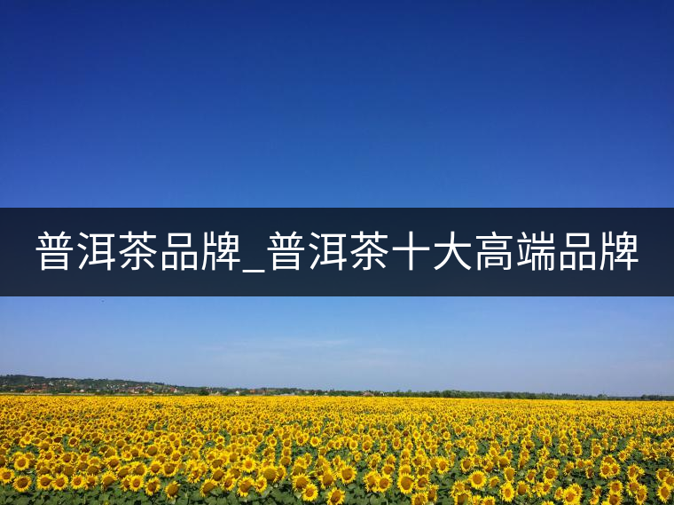普洱茶品牌_普洱茶十大高端品牌_哪個牌子好？
