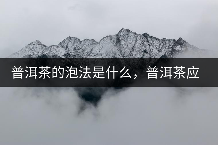 普洱茶的泡法是什么，普洱茶應(yīng)該怎么泡？