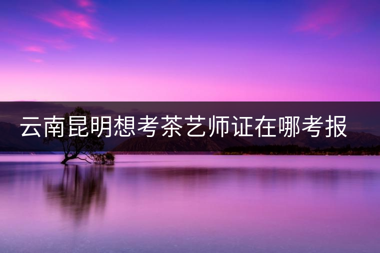云南昆明想考茶藝師證在哪考報(bào)名及考試時(shí)間，哪個(gè)學(xué)校好？