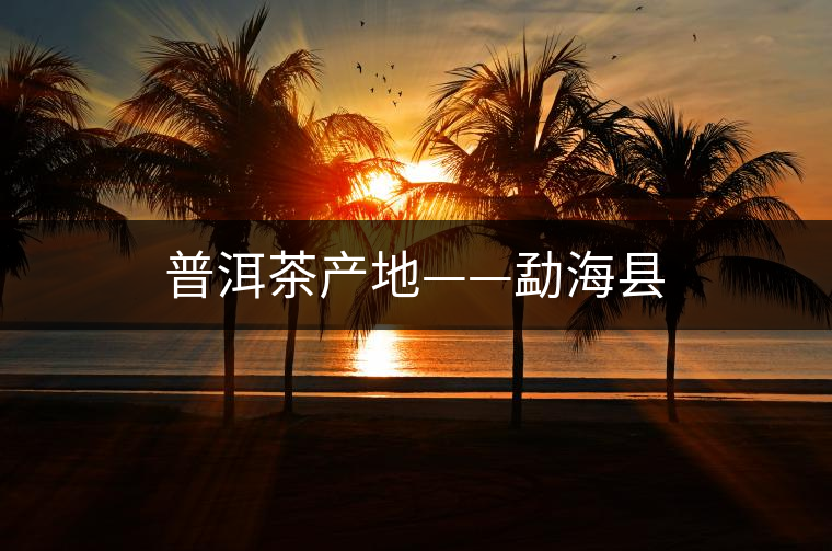 普洱茶產(chǎn)地——勐?？h