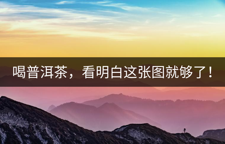 喝普洱茶，看明白這張圖就夠了！