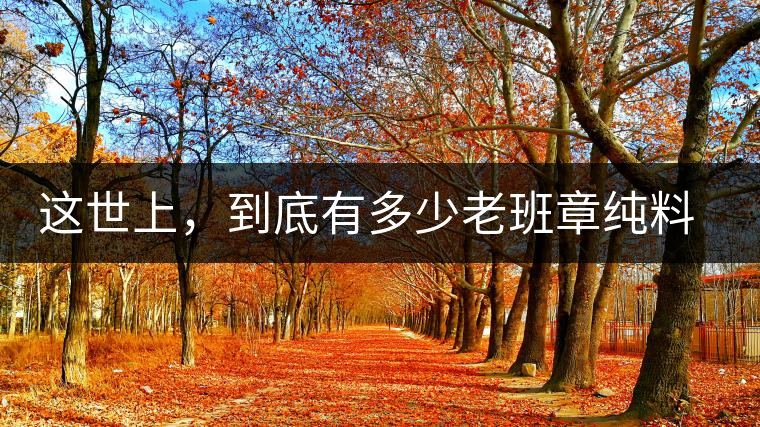 這世上，到底有多少老班章純料古樹(shù)茶
