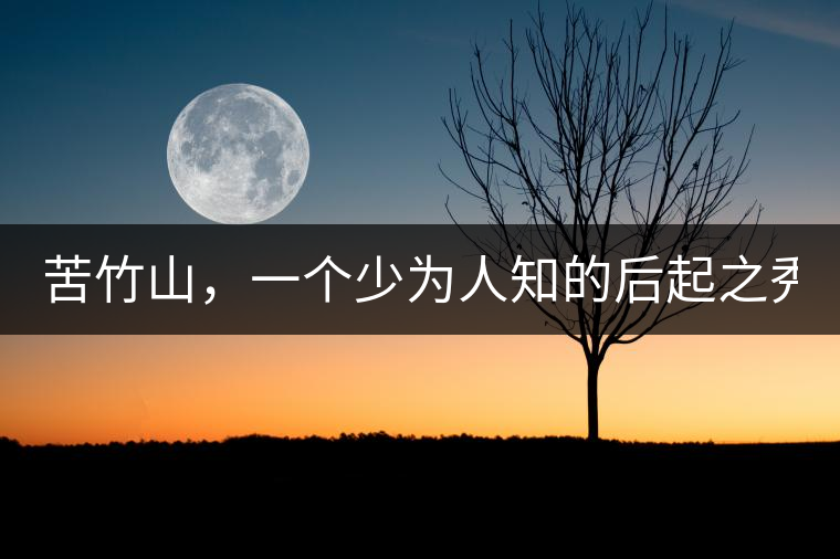 苦竹山，一個少為人知的后起之秀！