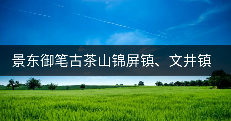 景東御筆古茶山錦屏鎮(zhèn)、文井鎮(zhèn)普洱茶口感特點(diǎn)