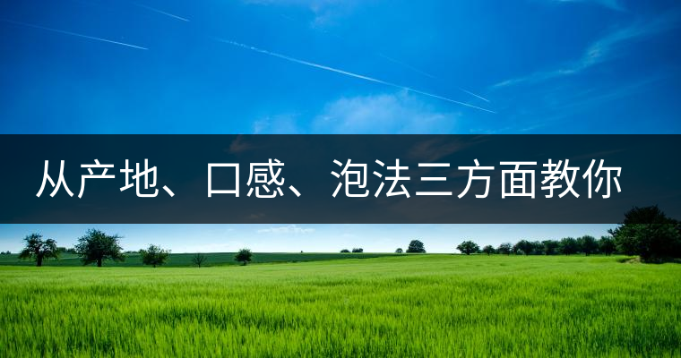 從產地、口感、泡法三方面教你吃透古域小戶賽！