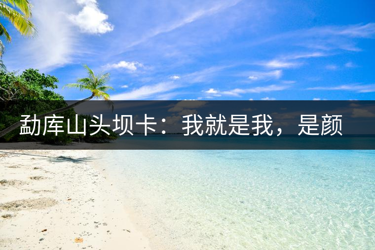 勐庫山頭壩卡：我就是我，是顏色不一樣的煙火