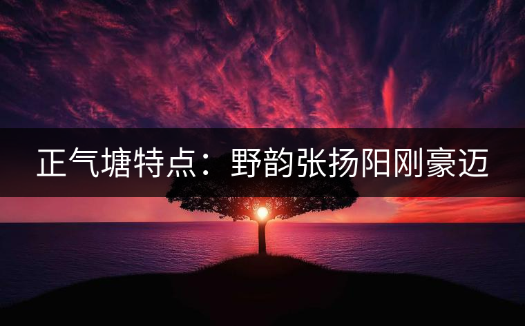 正氣塘特點：野韻張揚陽剛豪邁