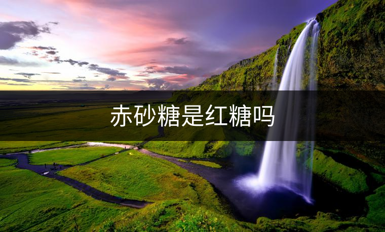 赤砂糖是紅糖嗎