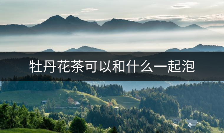 牡丹花茶可以和什么一起泡