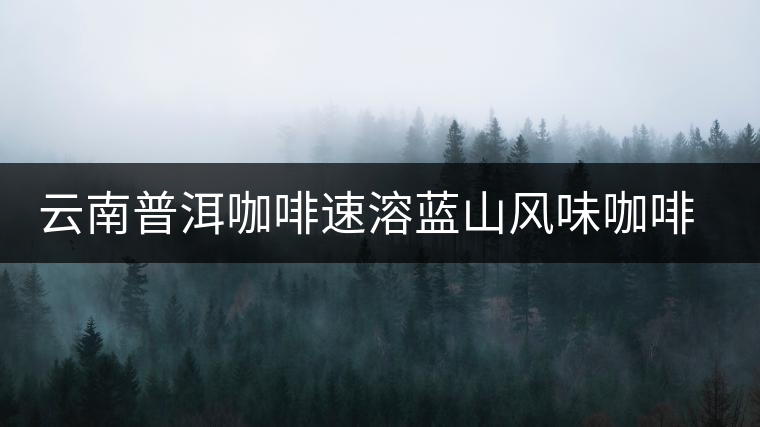 云南普洱咖啡速溶藍(lán)山風(fēng)味咖啡三合一咖啡黑咖啡粉提神袋裝學(xué)生