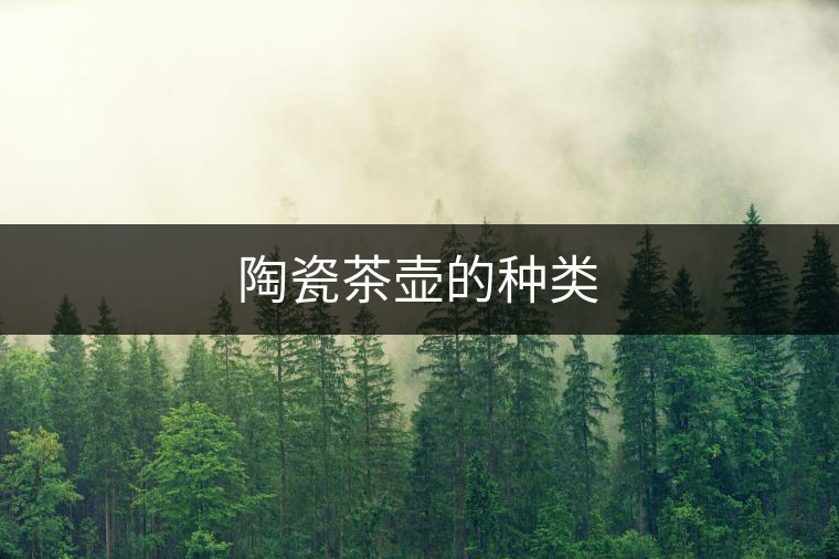 陶瓷茶壺的種類