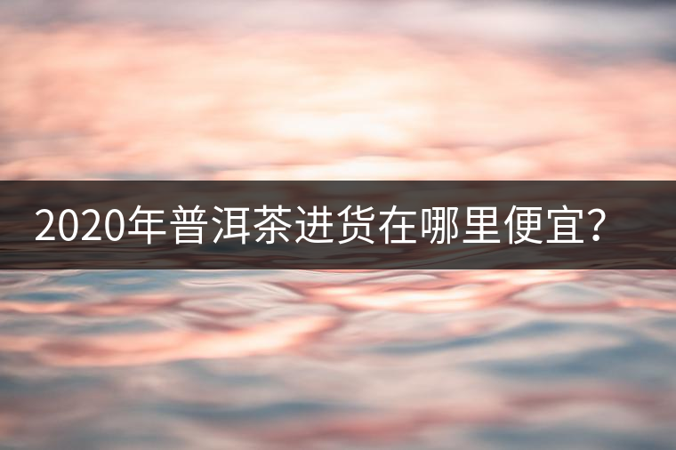 2020年普洱茶進(jìn)貨在哪里便宜？-易武中聘號