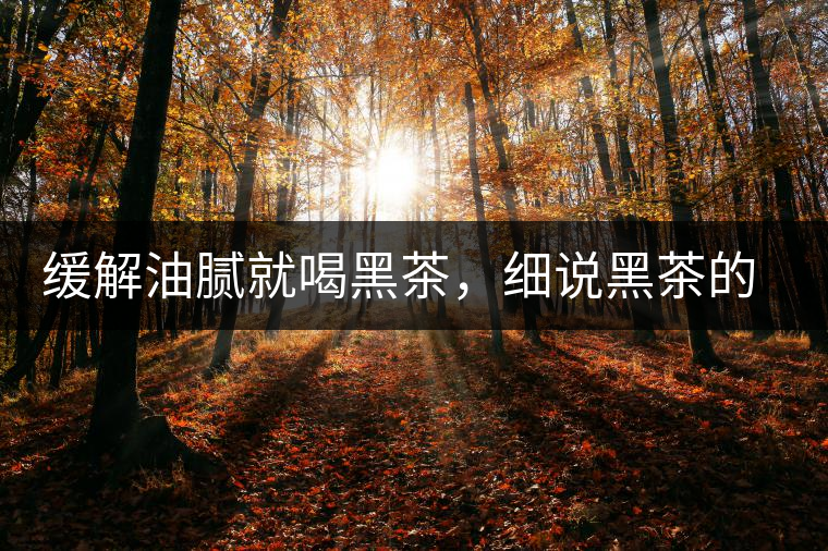 緩解油膩就喝黑茶，細(xì)說黑茶的功效和好處
