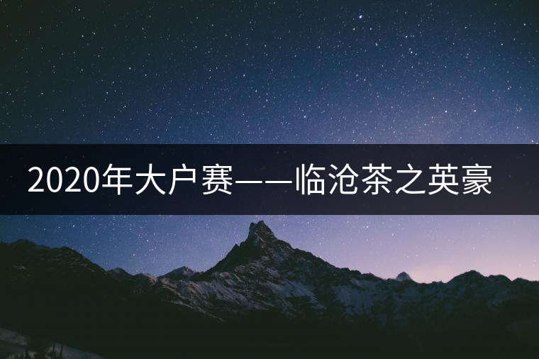 2020年大戶賽——臨滄茶之英豪-易武中聘號(hào)