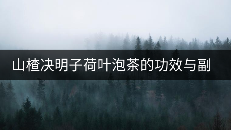 山楂決明子荷葉泡茶的功效與副作用
