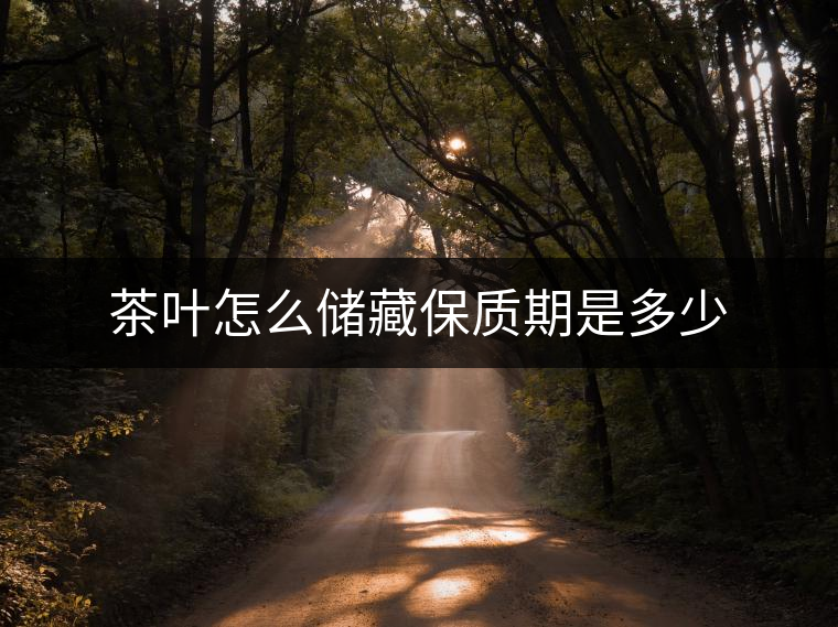 茶葉怎么儲藏保質期是多少