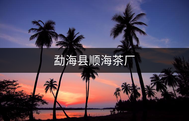 勐?？h順海茶廠