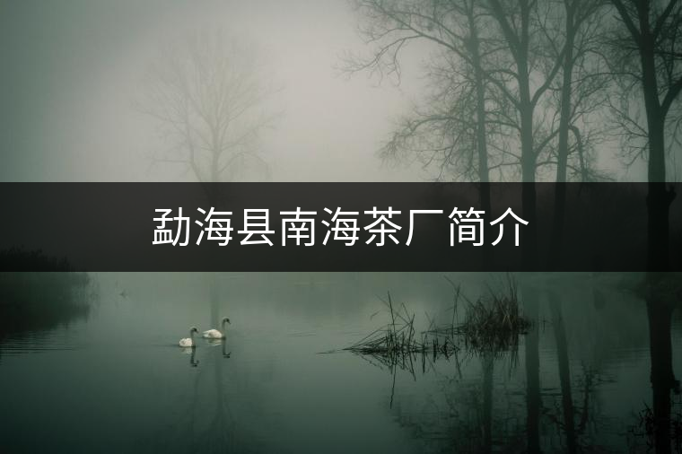 勐?？h南海茶廠簡(jiǎn)介