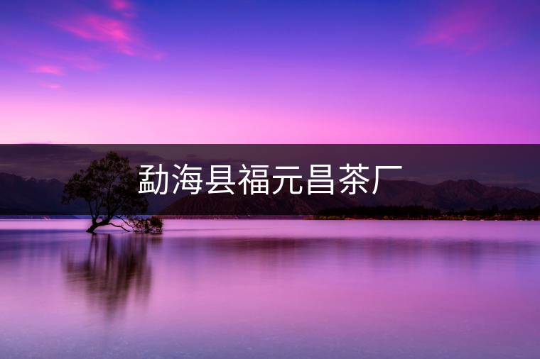 勐?？h福元昌茶廠
