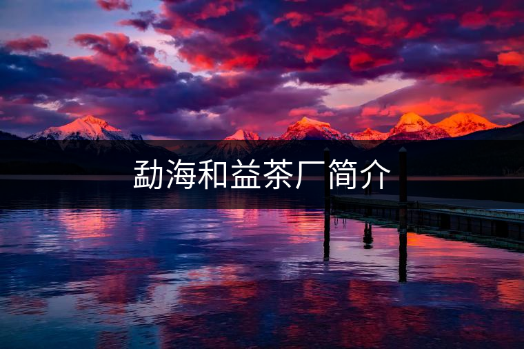 勐海和益茶廠簡介 勐海和益茶廠簡介