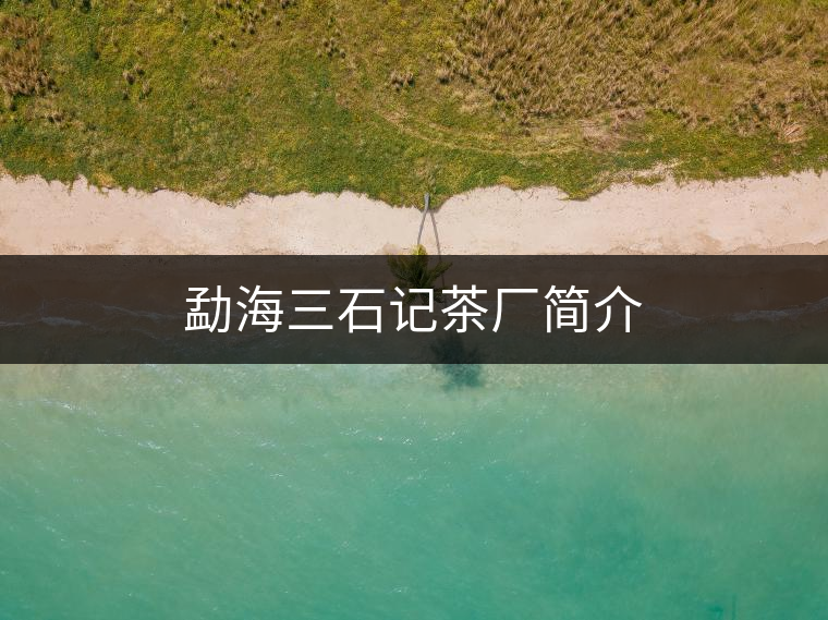 勐海三石記茶廠簡介