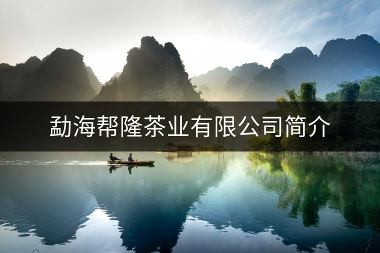 勐海幫隆茶業(yè)有限公司簡(jiǎn)介
