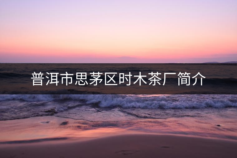 普洱市思茅區(qū)時木茶廠簡介