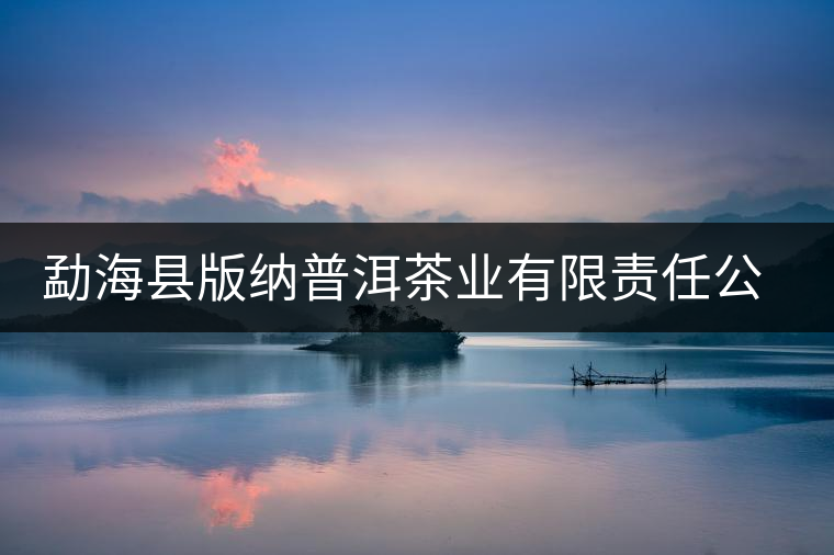 勐海縣版納普洱茶業(yè)有限責任公司簡介 勐海縣版納普洱茶業(yè)有限責任公司簡介