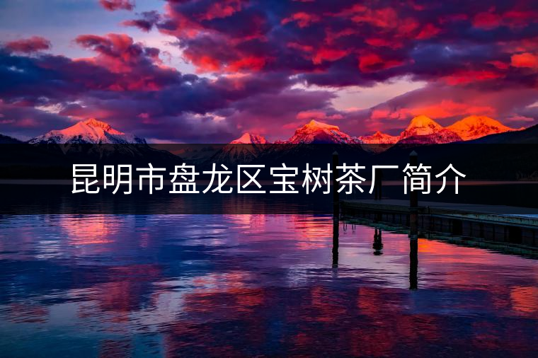 昆明市盤龍區(qū)寶樹茶廠簡介 昆明市盤龍區(qū)寶樹茶廠簡介