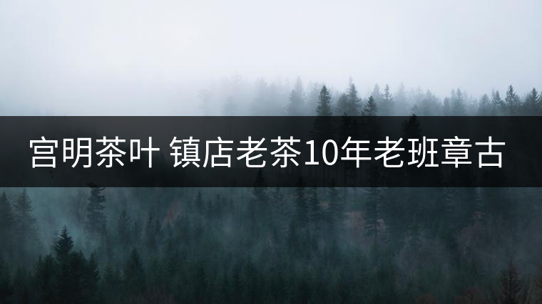 宮明茶葉 鎮(zhèn)店老茶10年老班章古樹熟普 瑞龍醇呈 品質(zhì)好不好？