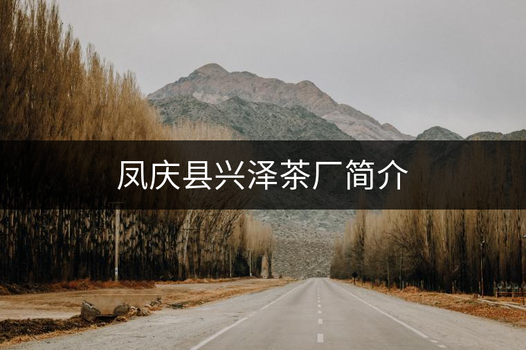 鳳慶縣興澤茶廠簡介 鳳慶縣興澤茶廠簡介