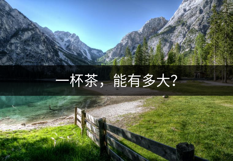 一杯茶，能有多大？