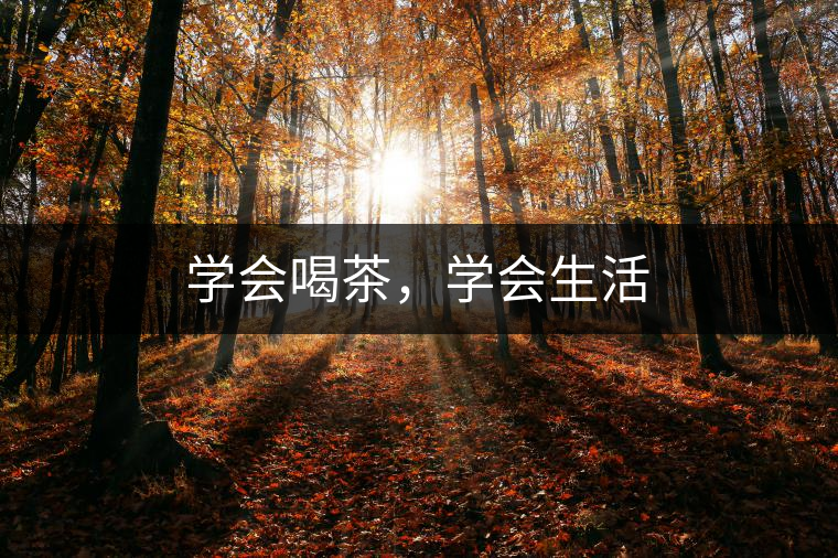 學(xué)會喝茶，學(xué)會生活