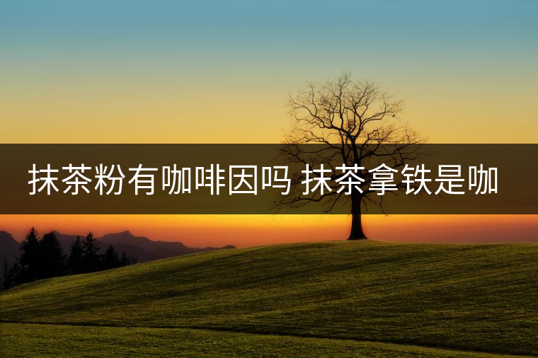 抹茶粉有咖啡因嗎 抹茶拿鐵是咖啡嗎