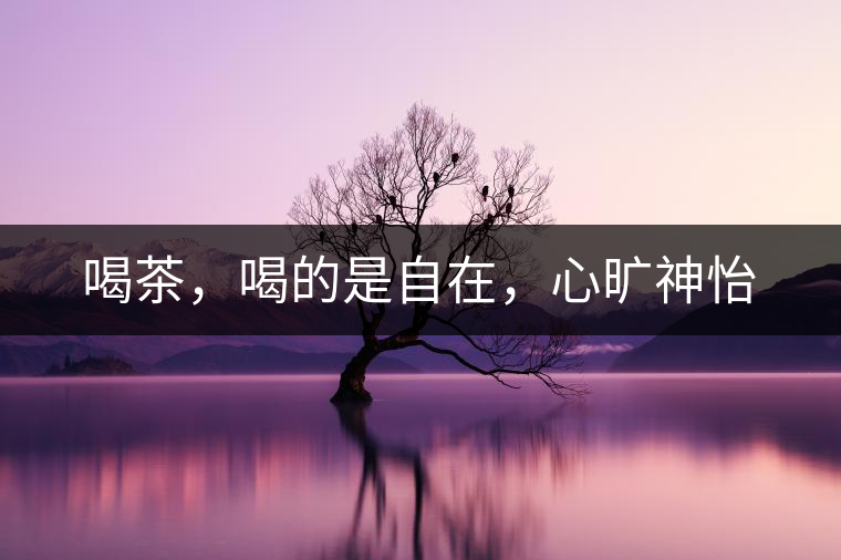 喝茶，喝的是自在，心曠神怡