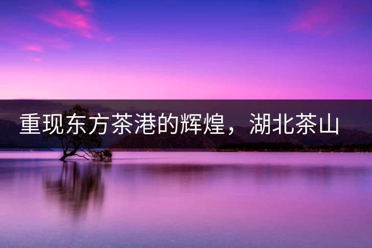 重現(xiàn)東方茶港的輝煌，湖北茶山分布介紹