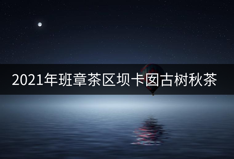 2021年班章茶區(qū)壩卡囡古樹秋茶特點？